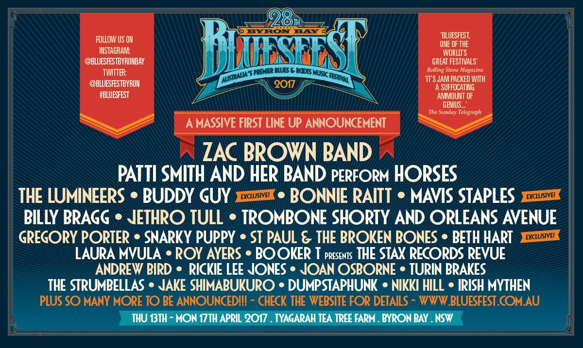 Byron Bay Bluesfest 2017 | Bonnie's Pride and Joy